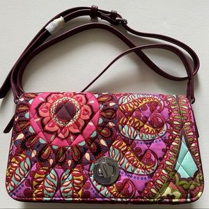 NWT $78 Vera Bradley Turnlock Crossbody Resort &⁉️
